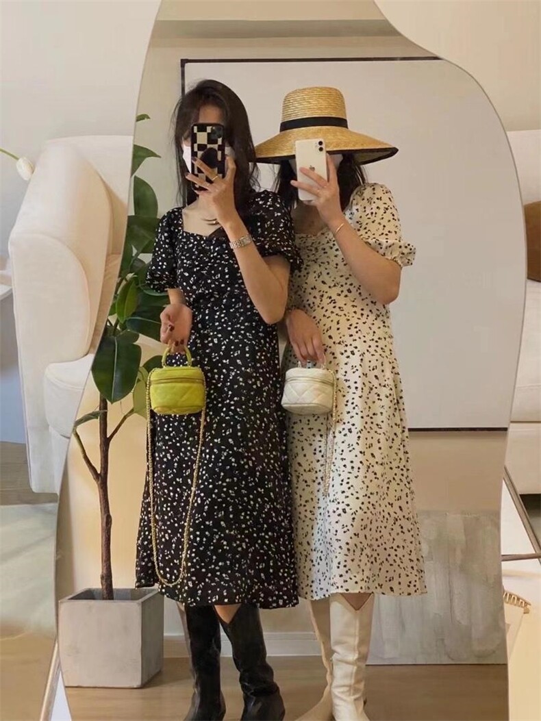 春夏，韩版碎花连衣裙，女装连衣裙，董与朱(4F)