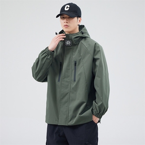秋季现货户外夹克男连帽冲锋衣外套DSA157B-JK7812-P68图片
