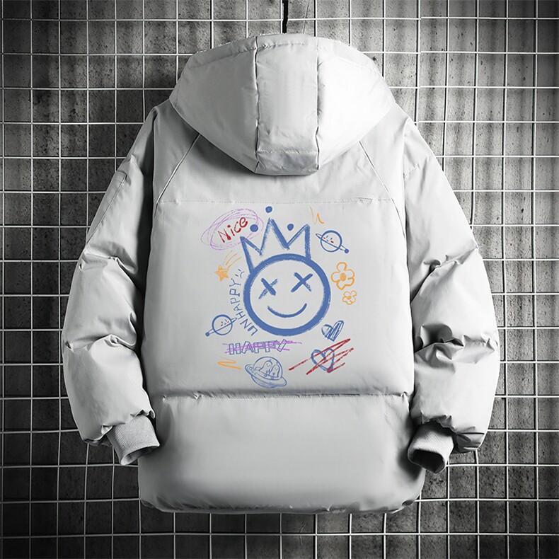 控128加绒面包服男大码羊羔毛衣男MY16180-P100图片