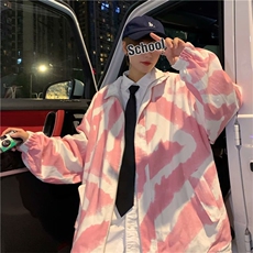 双面穿ins潮痞帅超火外套男春秋季hiphop高街上衣宽松欧美式工装，男装工装外套，星座1210-1