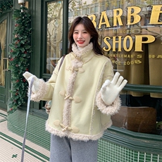 新品现货皮毛一体外套2C075-300-P185K278，女装皮草，2C075