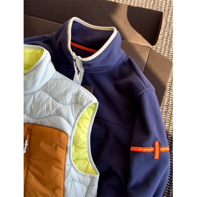 DD327P85冬季撞色减龄百搭保暖面包吐司服棉衣马甲外套,男装棉衣,电商B323A