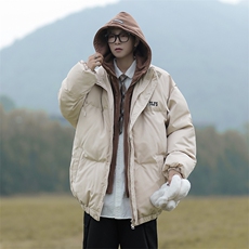2024冬季美式复古潮牌棉服外套新款假两件加厚棉衣男W7977-P85，男装棉衣，星座512-4