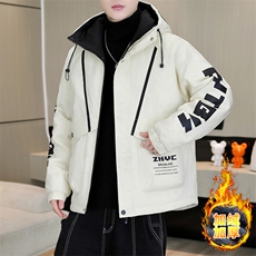 高品质男式加绒加厚夹克男时尚潮流加厚棉衣男外套MY1689-P83，男装夹克，星座310B-3