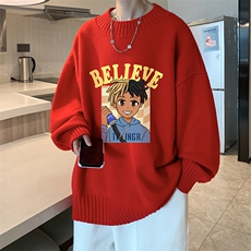 半高领毛衣男士大码针织衫男毛线衣男M18271-P45加绒款-P65，男装针织衫/毛衣，电商A040