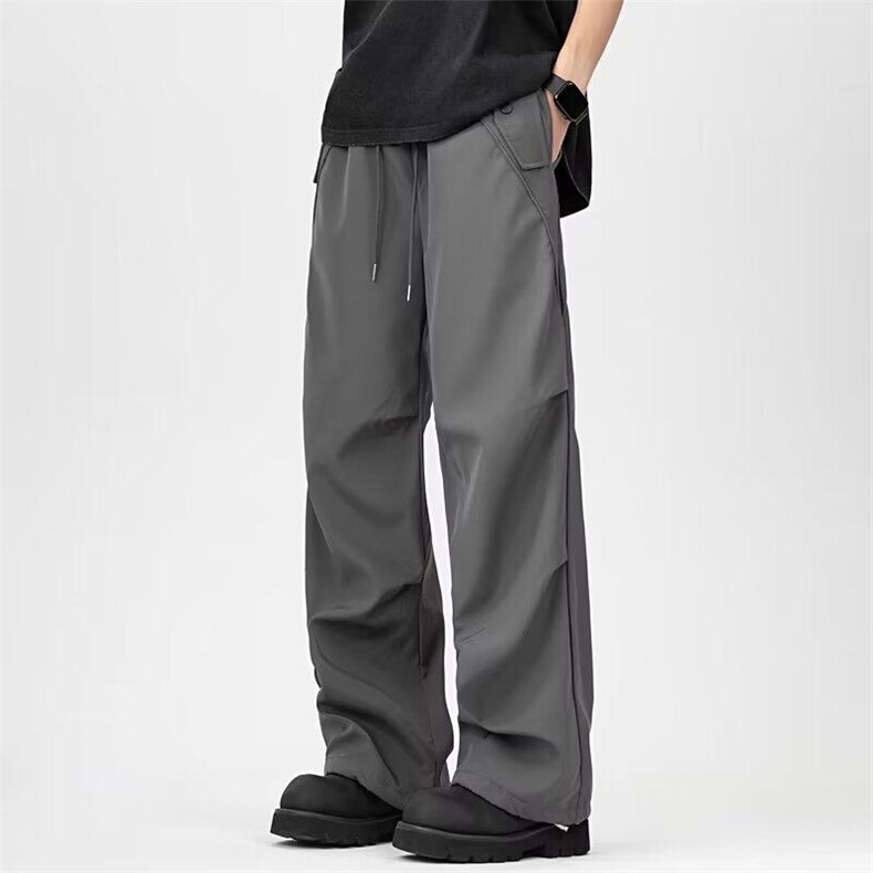 美式降落伞兵工装裤男春夏薄款运动冲锋裤直筒登山休闲阔腿长裤，男装休闲裤，星座601-1