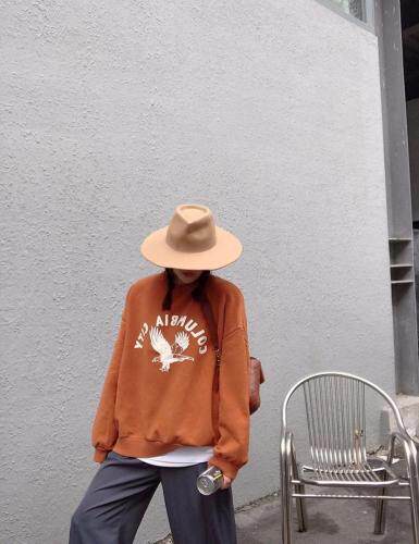 加绒卫衣，女装卫衣/绒衫，尚映