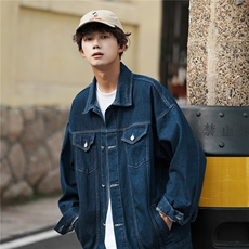 24款牛仔夹克宽松韩版工装潮流水洗外套N991/P98，男装夹克，星座202