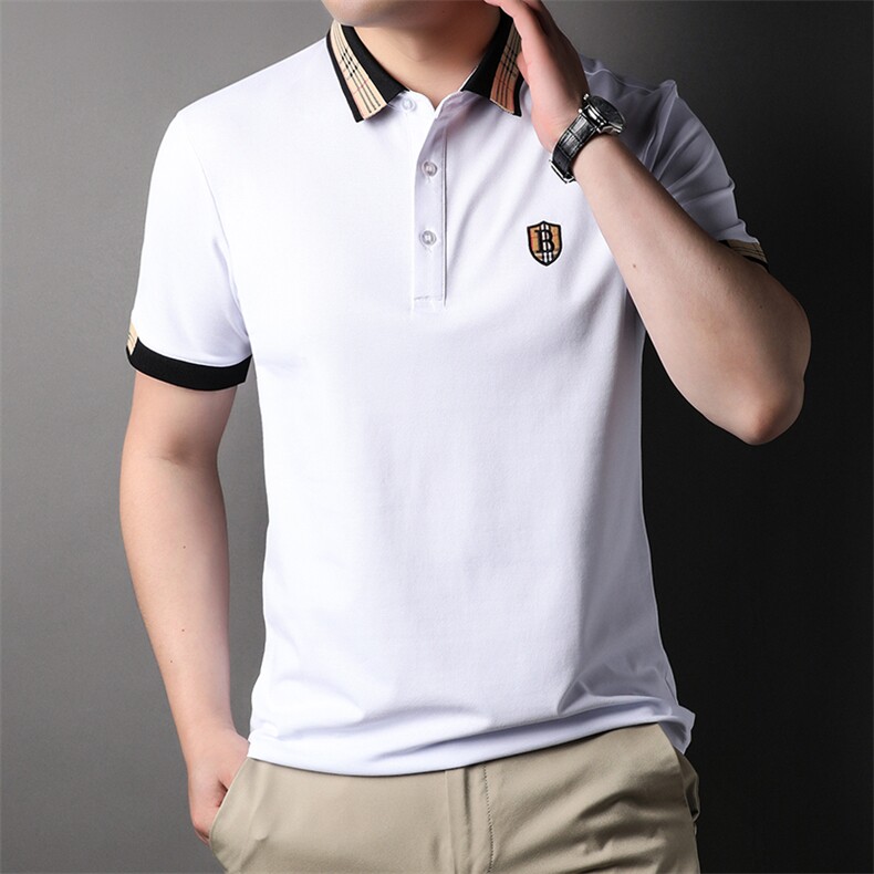 夏季Polo衫纯棉商务休闲男装短袖t恤宽松翻领半袖体恤HP88319-P60,男装Polo衫,星座1105-3