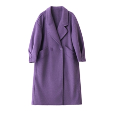 现货手工缝制冬季保暖新款时尚气质通列舒适街头大西装双面呢大衣，女装双面呢大衣，丽美静依