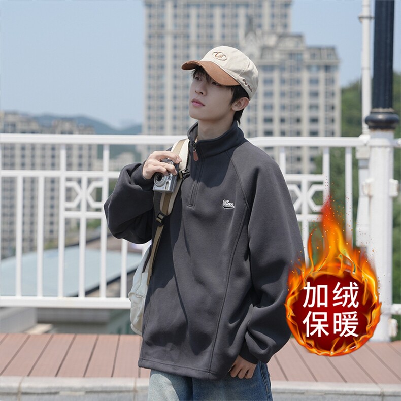 2025潮流潮牌宽松百搭男女美式教育时尚休闲情侣长袖潮卫衣刺绣,男装卫衣,星座1210-1