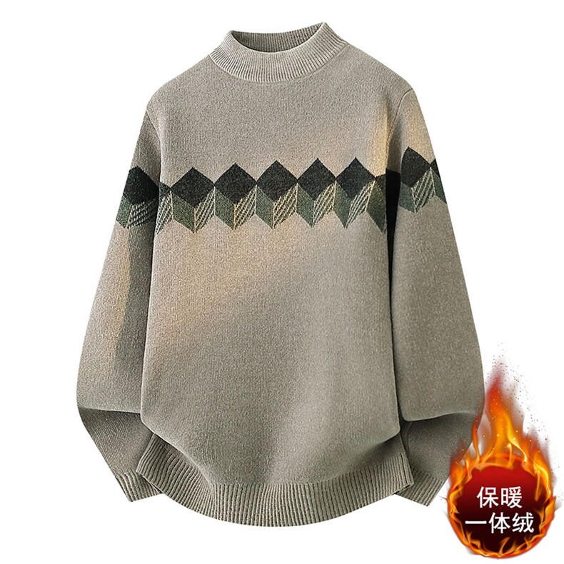 1018-1-M650-P50男士秋冬季新款休闲一体绒针织毛衣时尚帅气,男装针织衫/毛衣,星座1018-1​