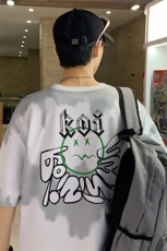 夏装学生渐变纯棉休闲T恤短袖男女创意印花半袖1599-P45控价68，男装T恤，电商A441-1