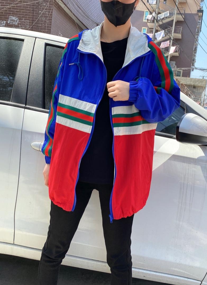 时间新款拼色洋气连帽防晒服,女装其它,L·H·X