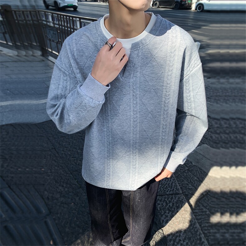 潮流宽松假两件卫衣潮牌休闲上衣A161-MT-2601-P45图片