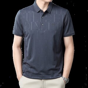 夏季新款POLO男士半袖上衣翻领纯色潮流休闲服百搭体恤保罗衫男装图片