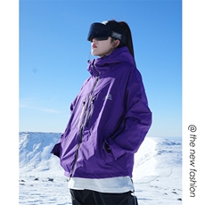24冬户外单板防水防风保暖滑雪服男女大码加棉加厚外套M77-P160，男装棉衣，电商A001-1