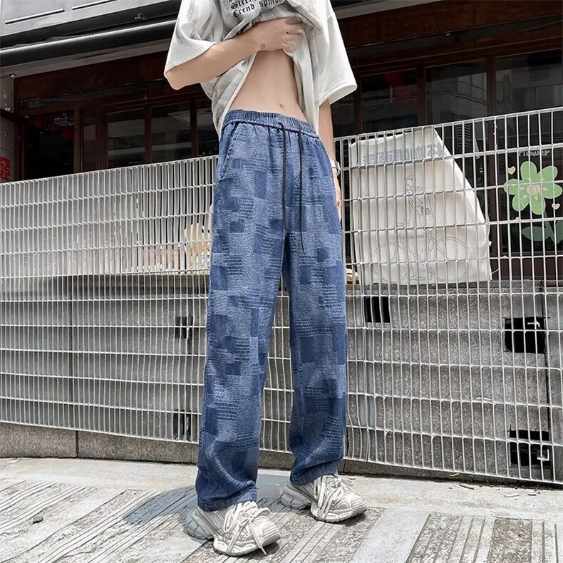 2024美式牛仔裤男款直筒长裤潮NQ12P45,男装牛仔裤,星座1116-2