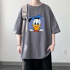 YT223-P30亚短袖t恤男大码五分袖男宽松七分袖港风模特，男装T恤，电商A040