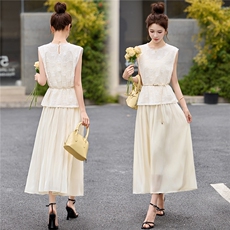 2026年夏季小香风套装高级气质上衣半身裙两件套，女装套装/套裙，米尚