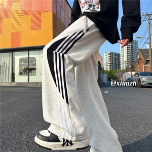 XZ616 秋季新款重磅华棉撞色织带拼接休闲长裤 TY1075 特P35控68图片