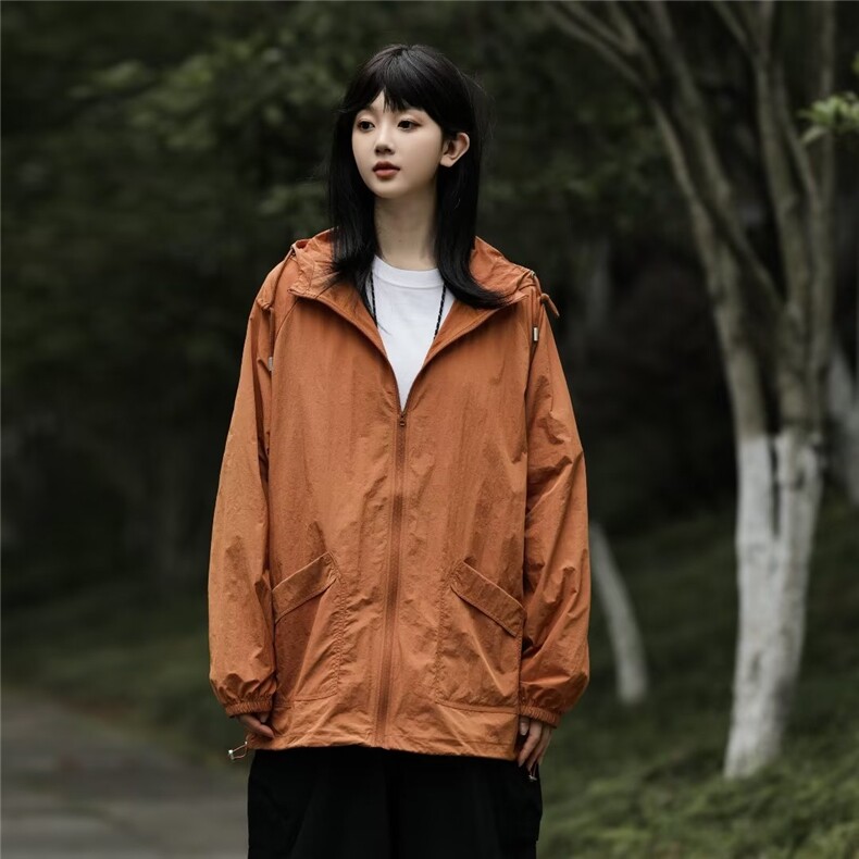 防晒外套女式新款夏宽松轻薄透气速干日系户外防晒衣服W4947-P38,男装防晒衣,星座412-3