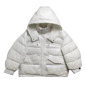 2020冬季新款彩色魔术贴连帽棉服休闲舒适保暖棉服外套图片