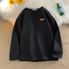 T恤男长袖打底衫内搭高级感美式内衬潮流重磅卫衣冬上衣服vintage，男装T恤，电商A040
