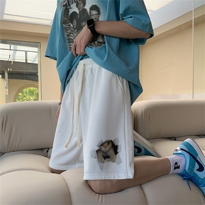已注册抖音直播得物品质男运动中裤五分短裤K0565P28控39图片