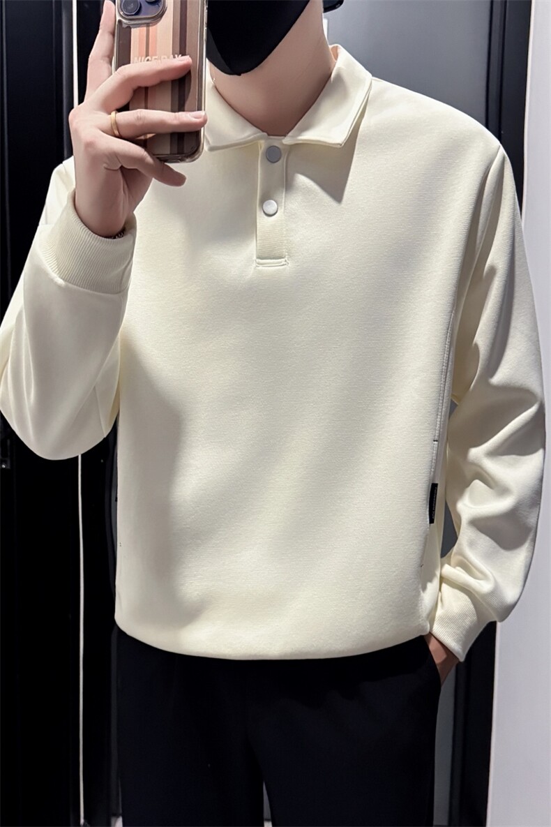 B340WY77076P6898店主风小伙风高品质痞帅翻领卫衣,男装卫衣,电商B340