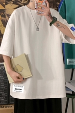 DX17062-P20纯短袖t恤男大码半袖打底衫宽松体恤衫港风，男装T恤，电商A040