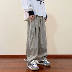 设计感裤子潮牌痞帅炸街男女小众美式复古工装阔腿长裤AK797-P40图片