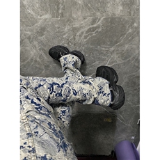 【有货】1197CC-特P76青花瓷牛仔裤男女设计感直筒裤子，男装牛仔裤，星座1007（原301D）