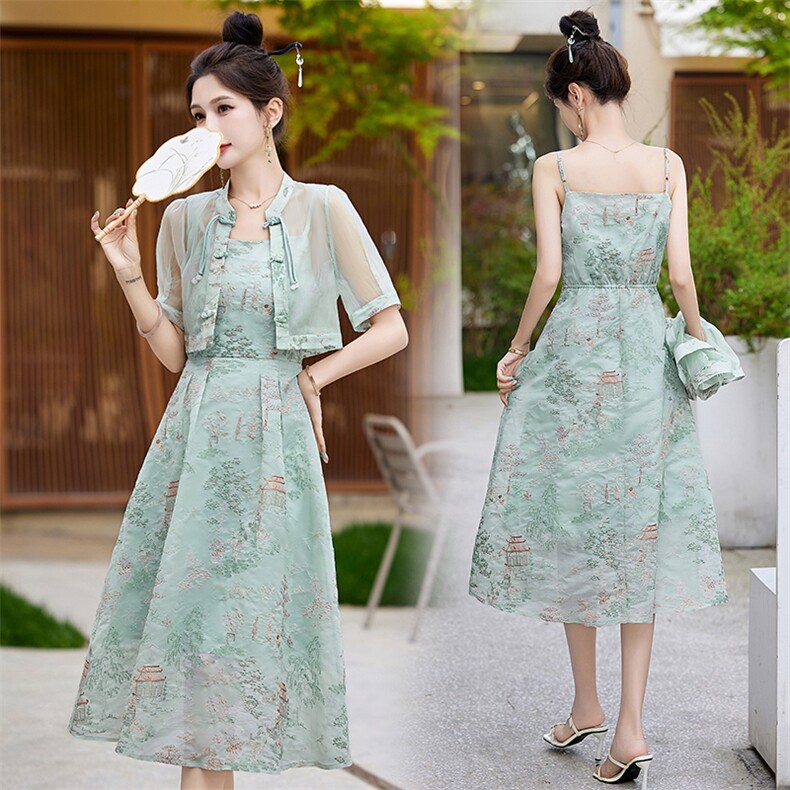 2024年3306款新款夏季女装女士套装，女装套装/套裙，伊航服饰