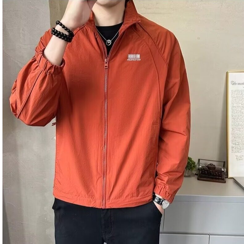 新款休闲男士立领户外夹克春秋时尚潮流百搭修身痞帅上衣外套,男装夹克,星座1013