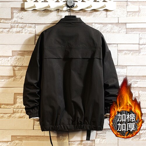 现货7XL-M码立领加棉棉衣男2023冬新款织带加厚外套支持各种活动,男装棉衣,钱塘717(原712)