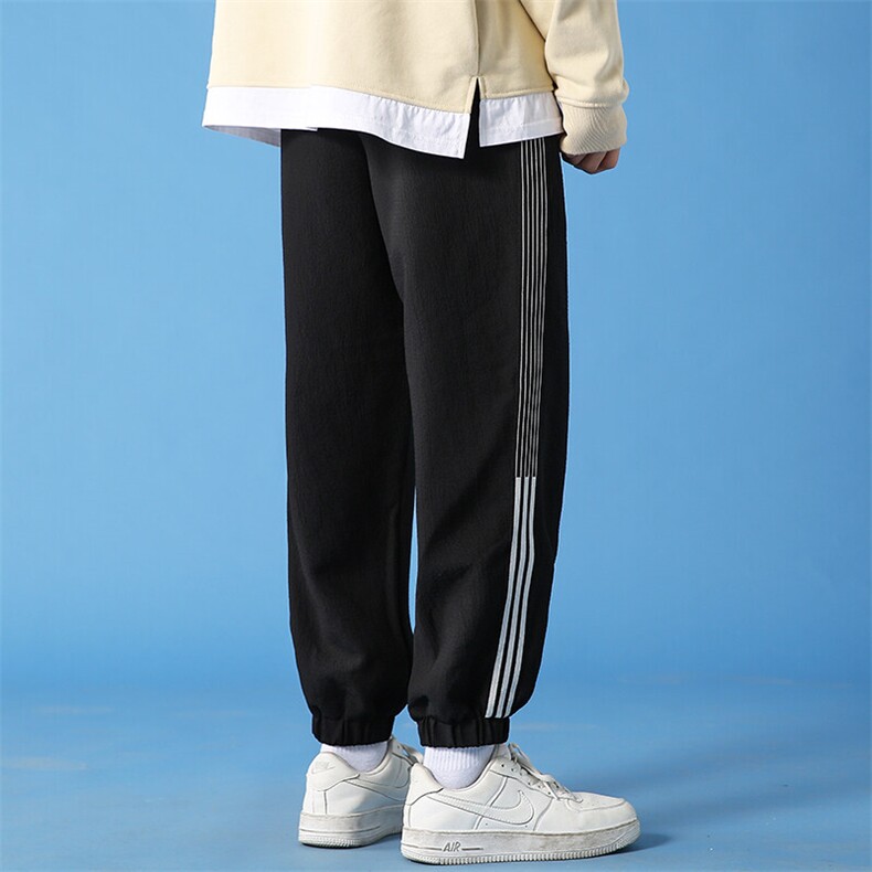2025夏季新品青少年大码港风束脚休闲九分裤男K9166P35,男装休闲裤,电商B226-2（原B217-2）