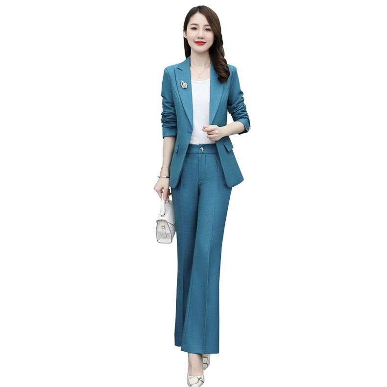 职业正装西服套装女春装2025年新款品牌气质女神范工作服两件套潮,女装套装/套裙,然然