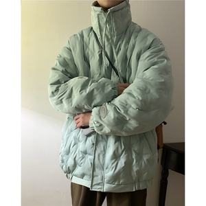 1定制面料棉衣男港风半高领棉服男外套男8707P125控168图片