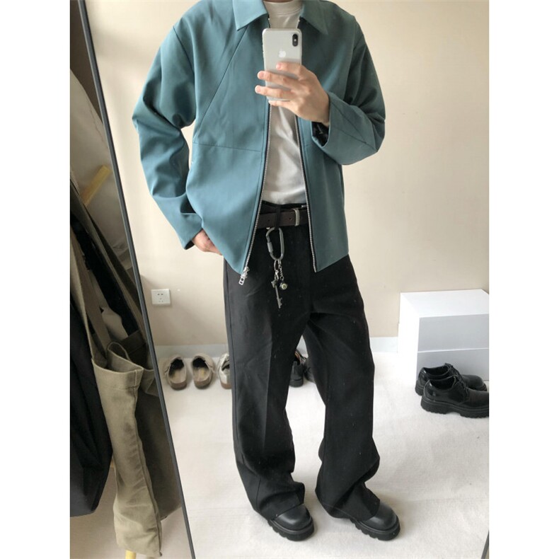 【有货】cleanfit蓝色短款外套男高级感痞帅行政夹克Y165LL-特P55图片