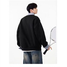 【XZ1112-1现货】卫衣假两件长袖衫翻领P46YW11，男装卫衣，星座1112-1