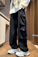 XZ616春季新款冰丝工装裤设计款垂感休闲裤TY2429P65控78，男装休闲裤，星座512A（原616）