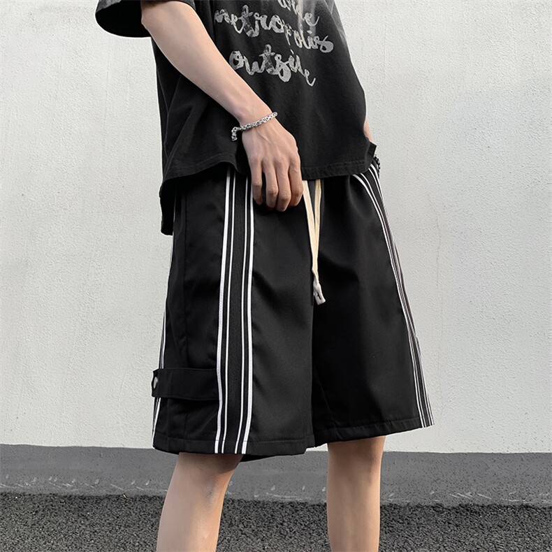 夏装休闲短裤男潮牌ins宽松休闲中裤韩版五分裤DK06507-P30,男装休闲裤,星座308B-2