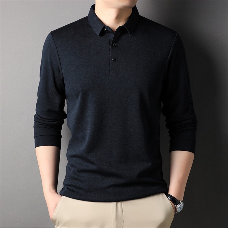 AG88153钱塘2020-3春季新款中年男士时尚休闲长袖T桖高品质P70图片