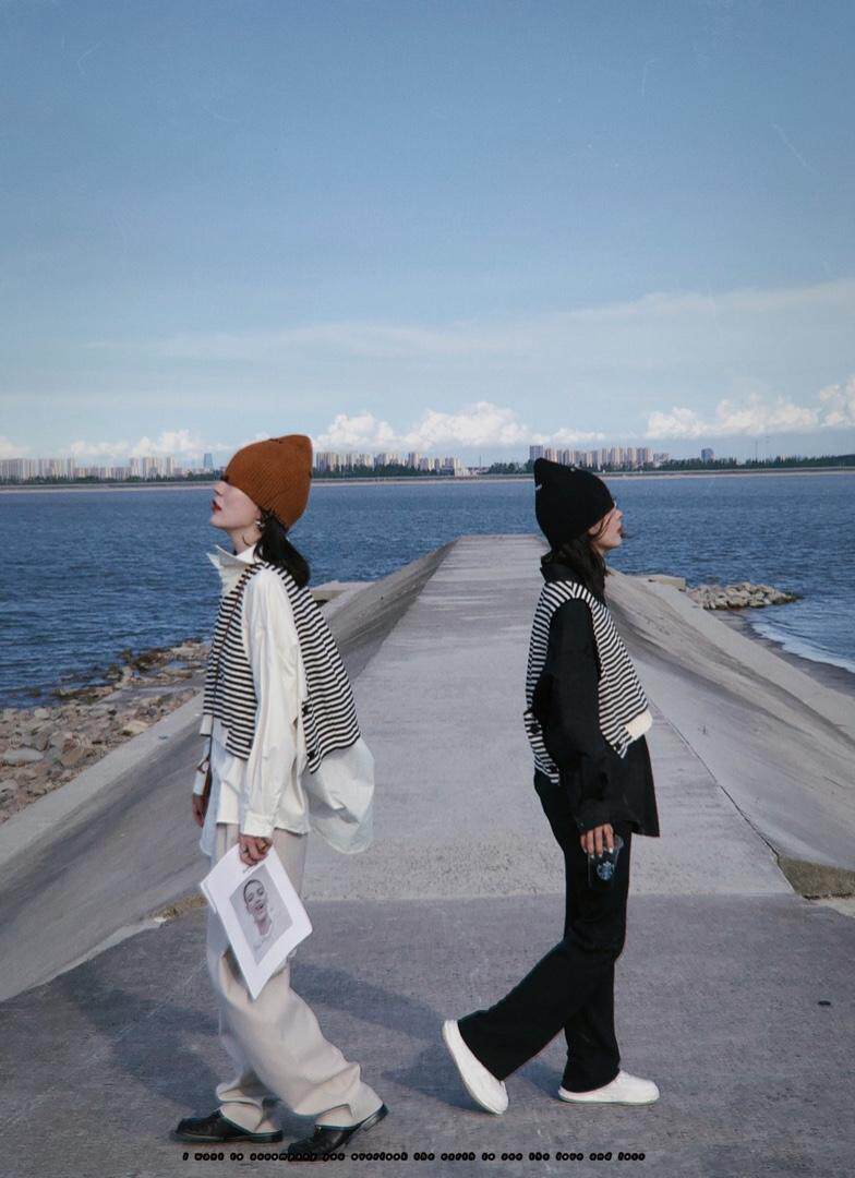 可脱卸条纹两件套衬衣，其它，浪漫E点