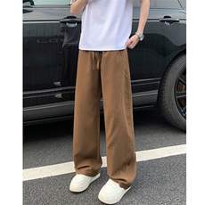 美式高街斜切伐木工装裤男薄款速干裤直筒弯刀裤25XK67118特批30，男装工装外套，电商A042