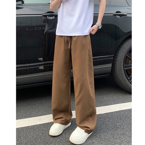 美式高街斜切伐木工装裤男薄款速干裤直筒弯刀裤25XK67118特批30图片