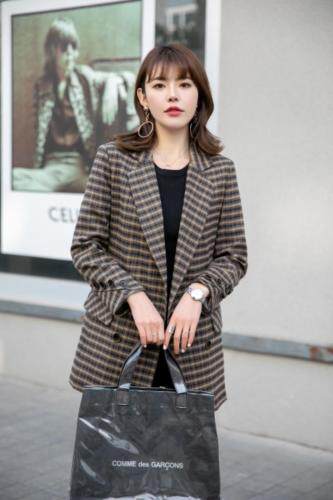 春款西装外套，女装西装，艾美欧歌