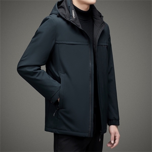 BAMJ-9617钱塘2020-2冬季新款商务休闲中年男士连帽羽绒服P155图片