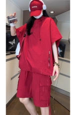 直播~泡泡纱短袖短裤休闲套装A468特P60控108，男装牛仔裤，电商A309